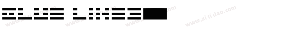BLUE LINES字体转换